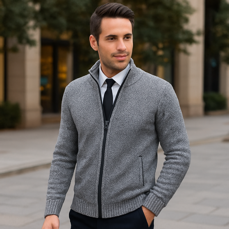 Gilet da Uomo con Zip | Vestibilità Regolare e Mezza Zip