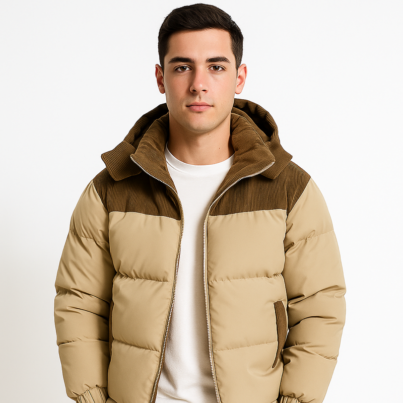 Giacca Invernale da Uomo | Imbottitura in Poliestere e Cappuccio