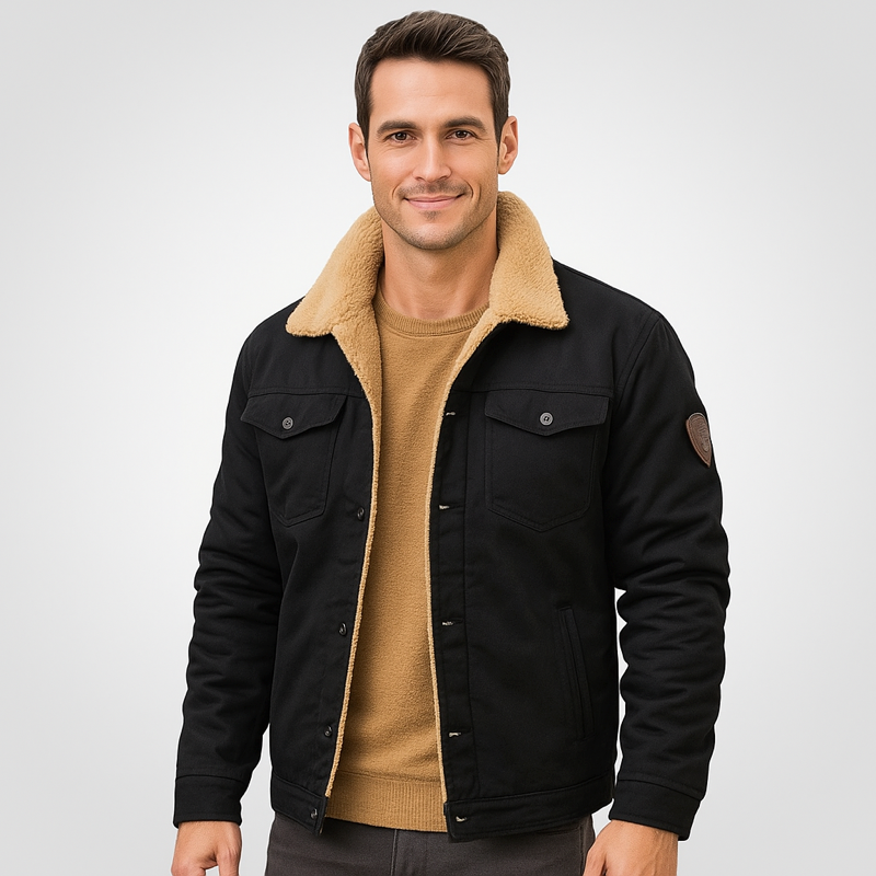 Giacca Invernale da Uomo Foderata con Sherpa | Tessuto Isolante